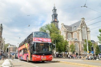 Bus et bateau d'Amsterdam City Sightseeing 24 heures