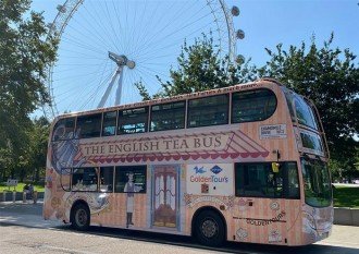 Visite touristique de Londres en bus avec thé de l'après-midi - niveau supérieur